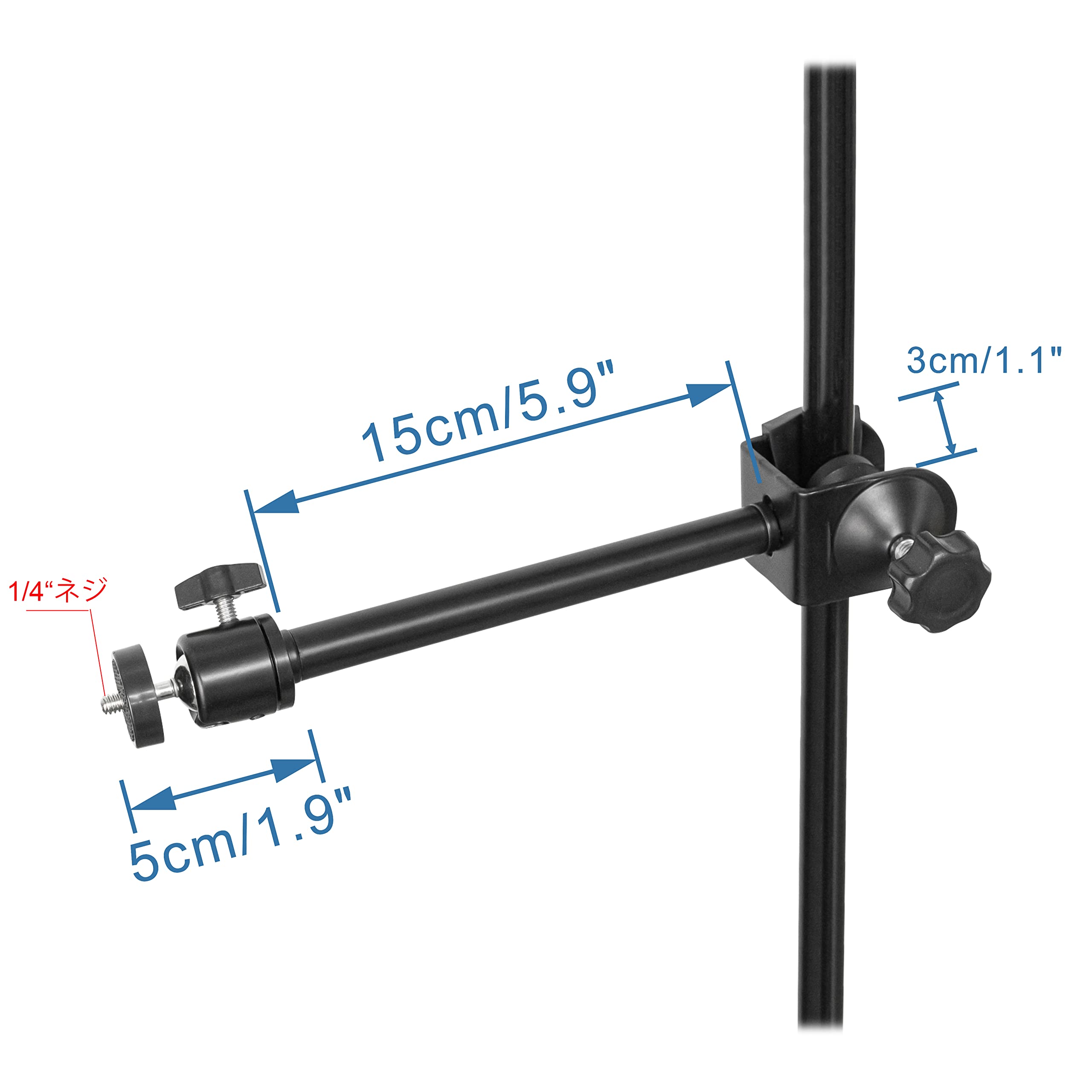 Amazon.co.jp: FSLiving 固定用部品 撮影設備を固定可 アーム式 ランプ