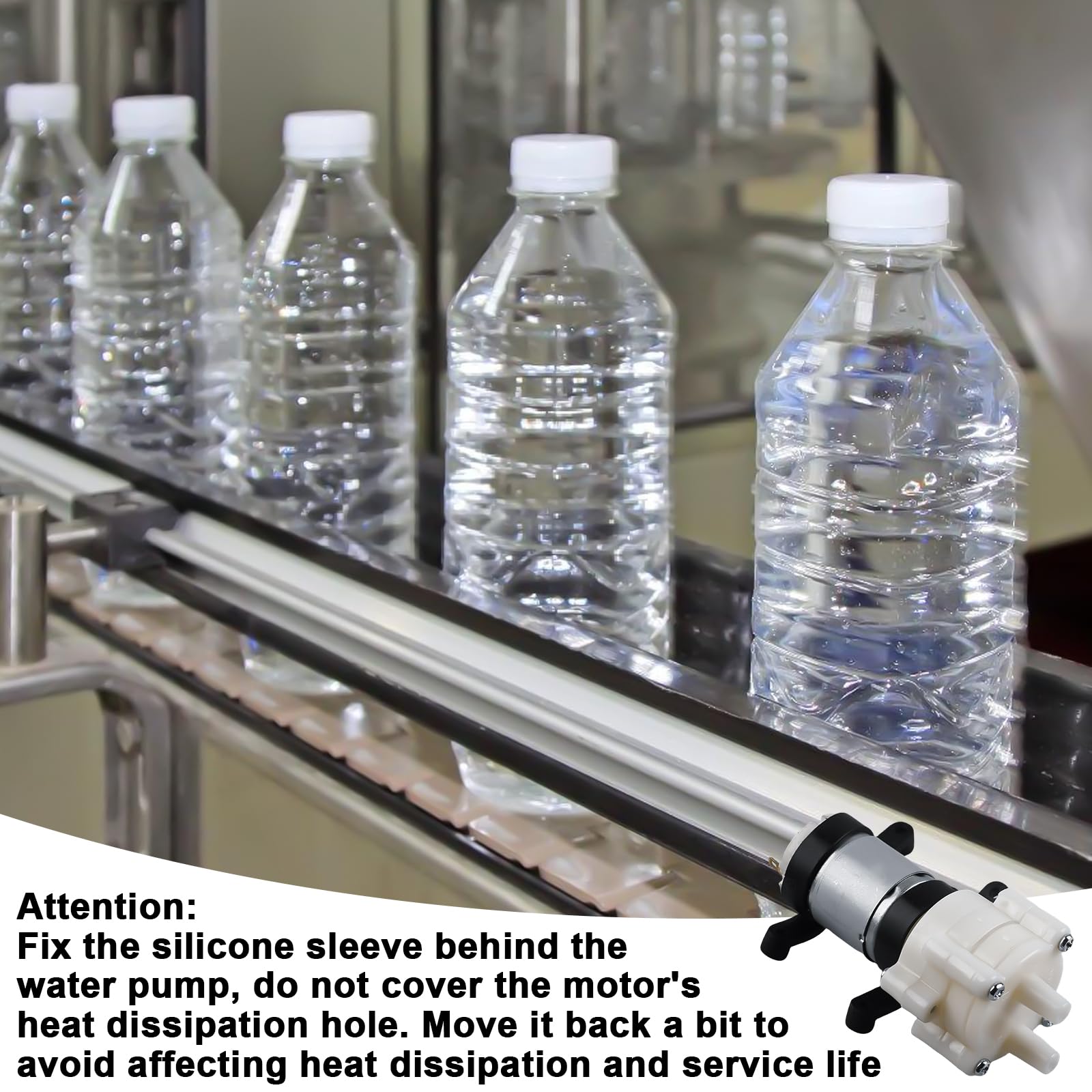 Bomba de Diafragma 12V 385 DC 1-2 l/min Autocebante para Agua
