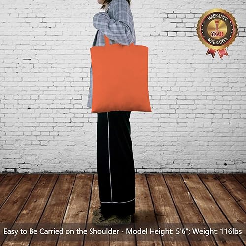 Vista 44 de TOPDesign - Paquete de 5 bolsas de algodón negro de 16 x 15 pulgadas, bolsas de tela ligeras y medianas reutilizables, adecuadas para bricolaje