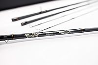 Vista 2 de Moonshine Rod Company Caña de pesca con mosca de acción rápida, caña de grafito de fibra de carbono con estuche de viaje con cremallera, Drifter II