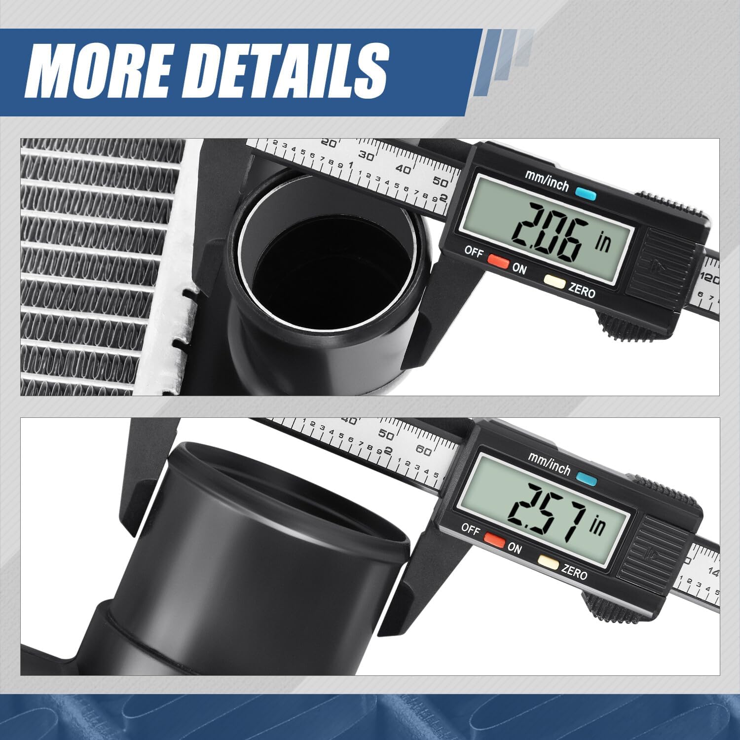 Auto Dynasty Radiator Compatible with 1987-2008 Mack RB MH DM CV CH RD CS200P Mid-Liner Truck, Factory Style 2-Row Cooling Radiator, Aluminum Core