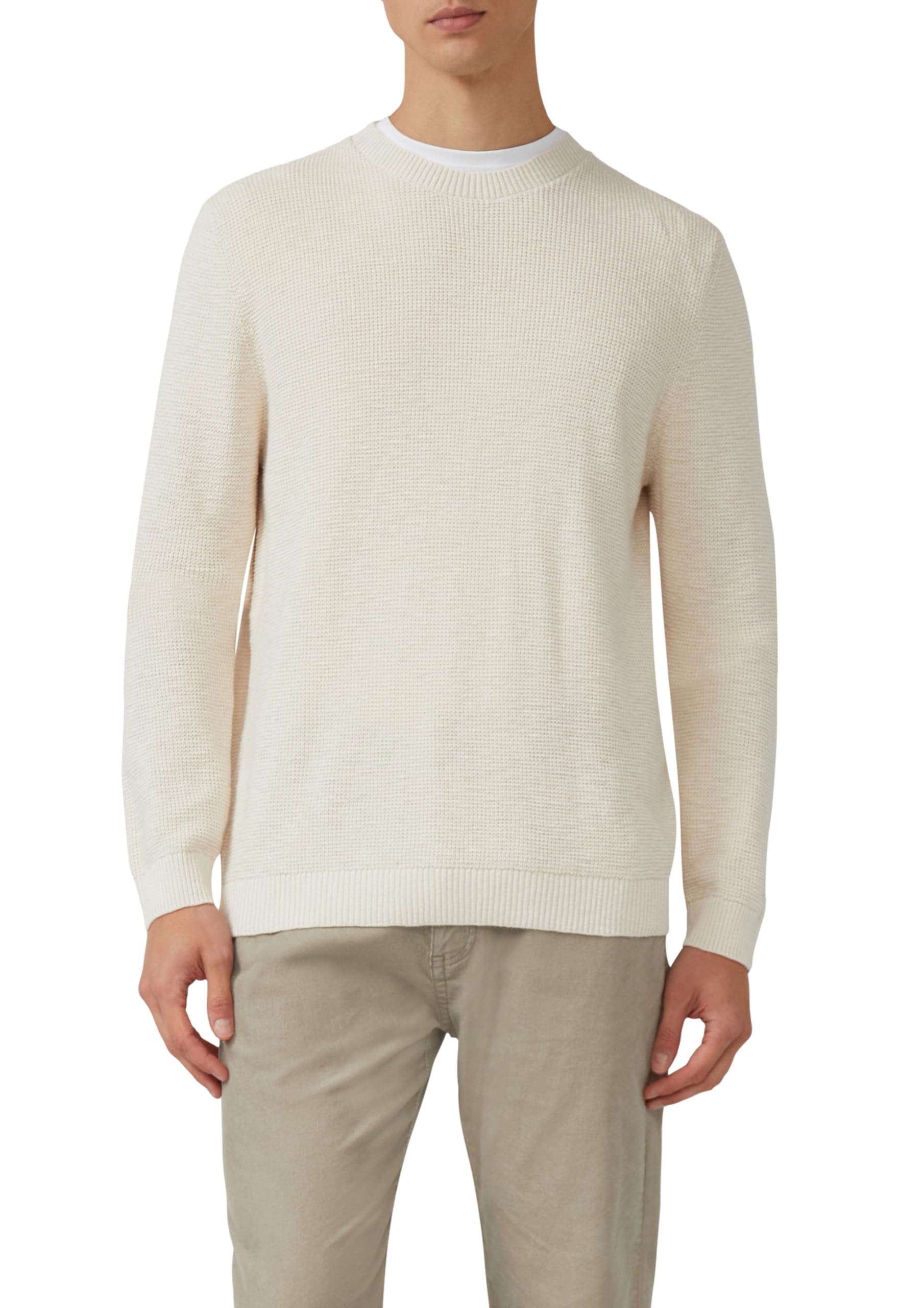 s.Oliver Strickpullover mit Crew Neck und Strukturmuster