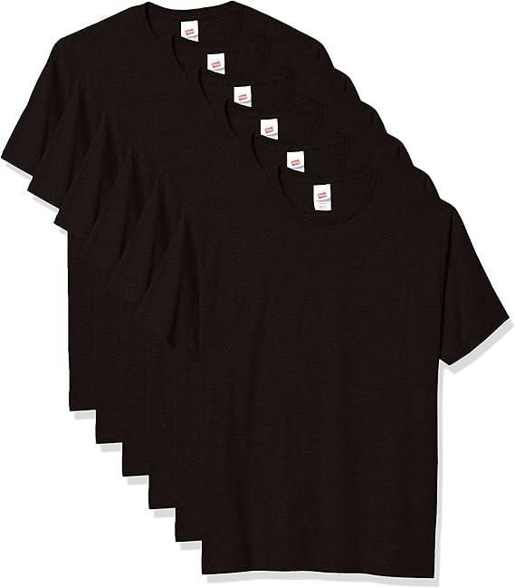Hanes Men's Essentials Short Sleeve Tshirt Value Pack (6pack