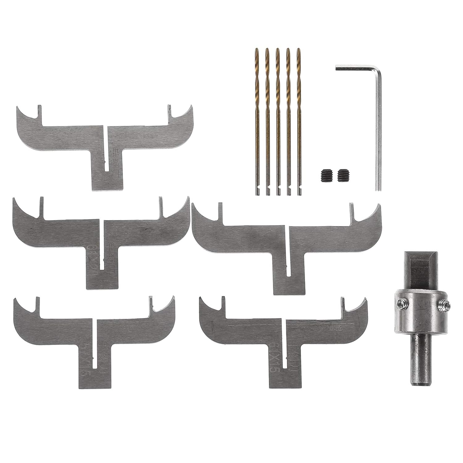 EXCEART Bracelet Drill Bit Set Wooden Bracelet Maker Milling Cutter 2.4 Inch Carbide Router Bits for Bead Jewelry Making and Woodworking