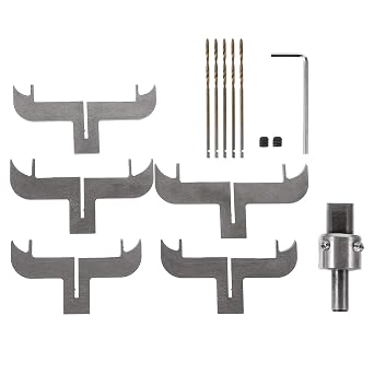 EXCEART Bracelet Drill Bit Set Wooden Bracelet Maker Milling Cutter 2.4 Inch Carbide Router Bits for Bead Jewelry Making and Woodworking