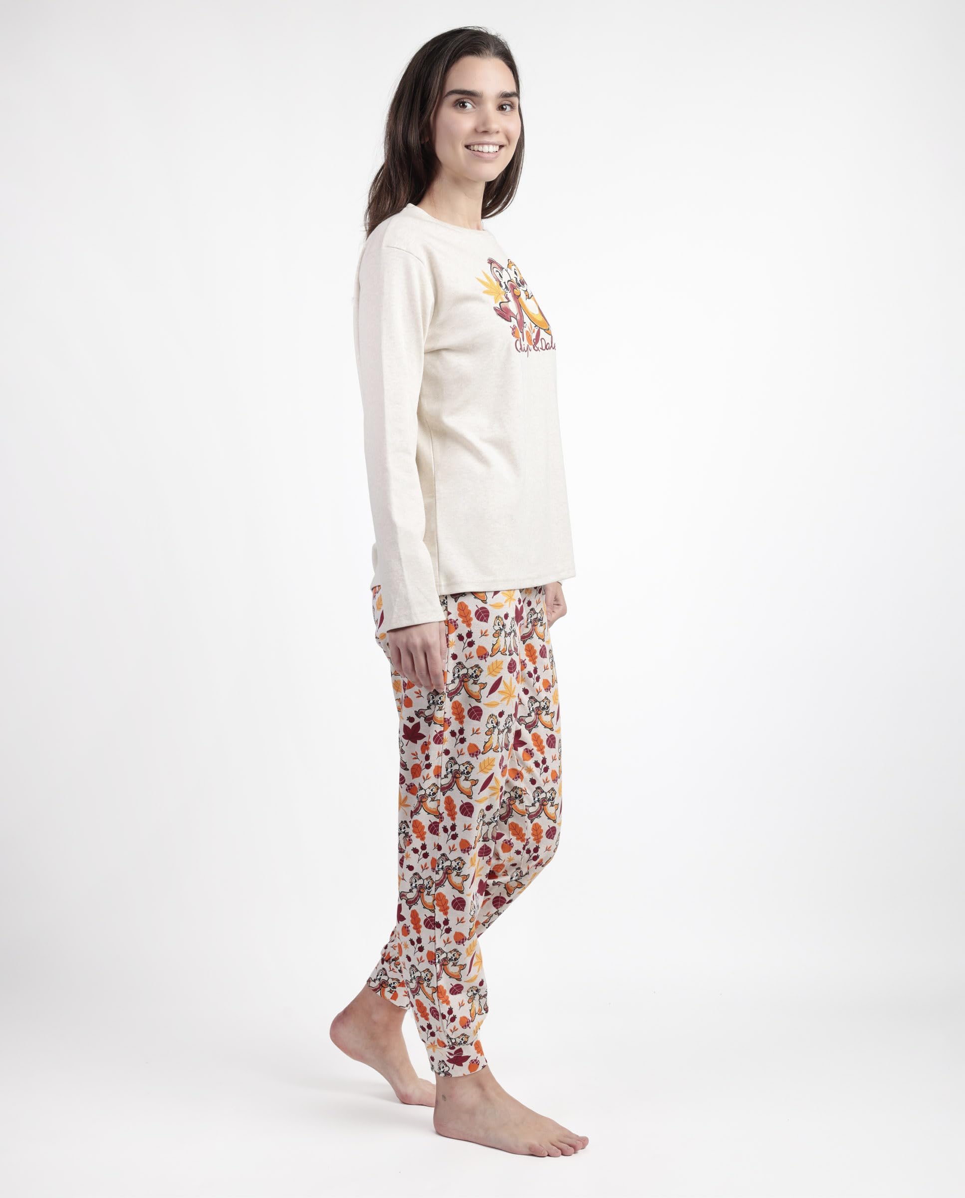 Disney Pijama Manga Larga Chip n´Dale para Mujer