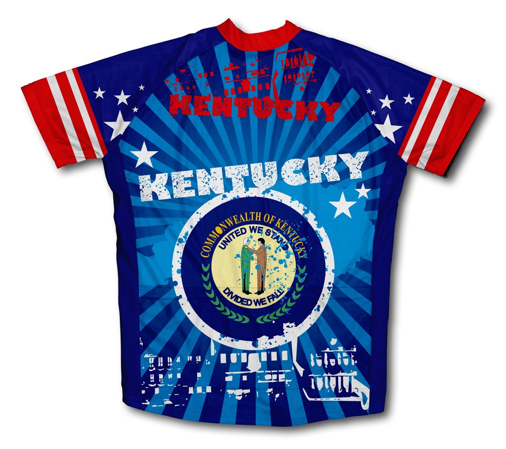 ScudoPro Kentucky Short Sleeve Cycling Jersey for Youth - Size XS Blue