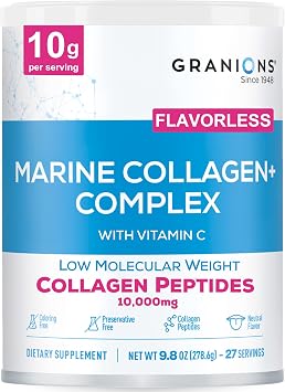 Granions Glucosamine Chondroitin MSM Powder and Marine Collagen Powder unflavored - Joint Support Bundle