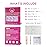 EchiQ Purple Glossy Mirror Press On Nail Artificial Acrylic Reusable Medium Length Natural False Nails Removable Salon DIY Full Cover Squoval Round Fake Nails for Girls Women Gift 24pcs/set