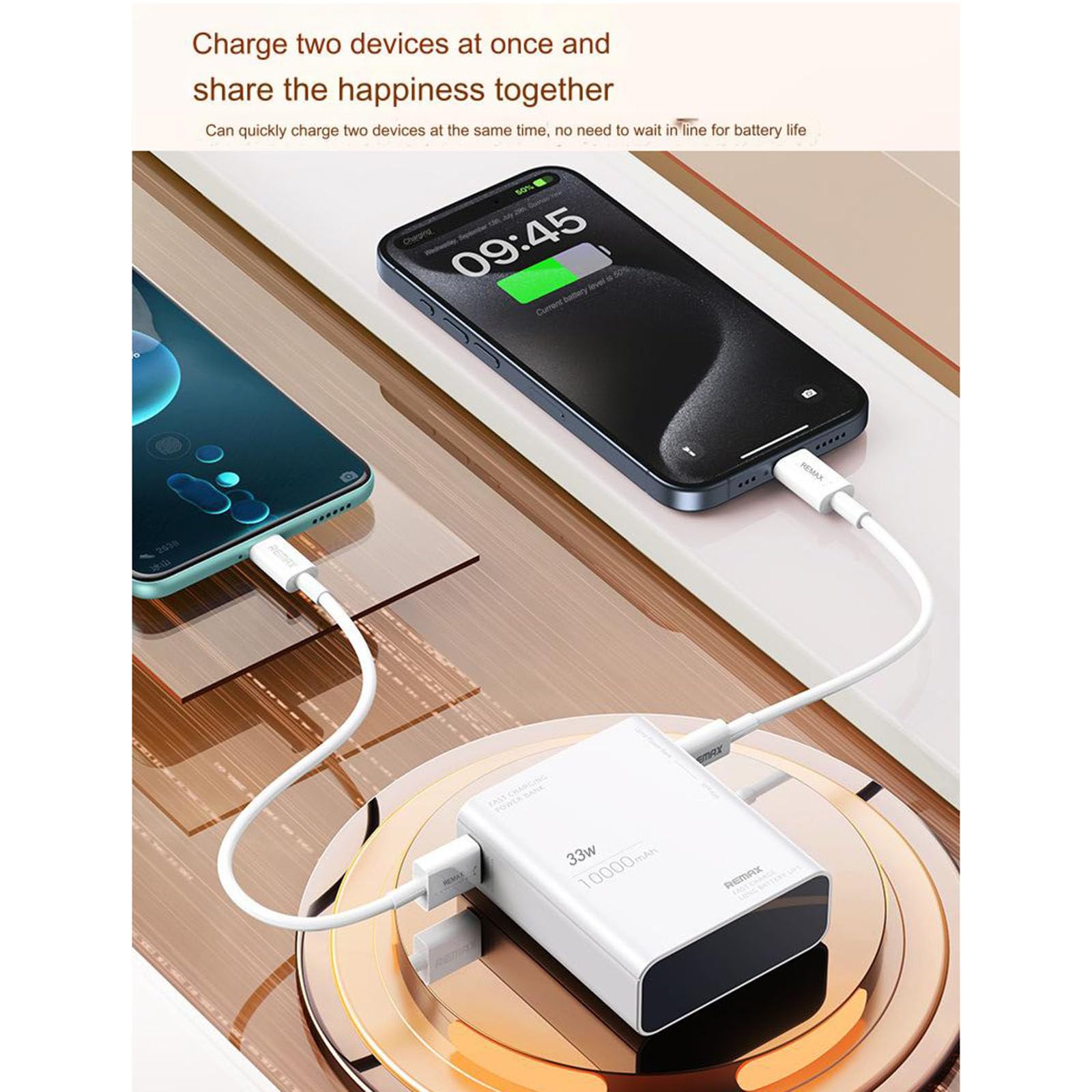 Power Bank 33W ultraszybkie ładowanie 10000 MAH podwójny port szybkie ładowanie przenośny Power Bank o dużej pojemności mobilny zasilacz,10000mA