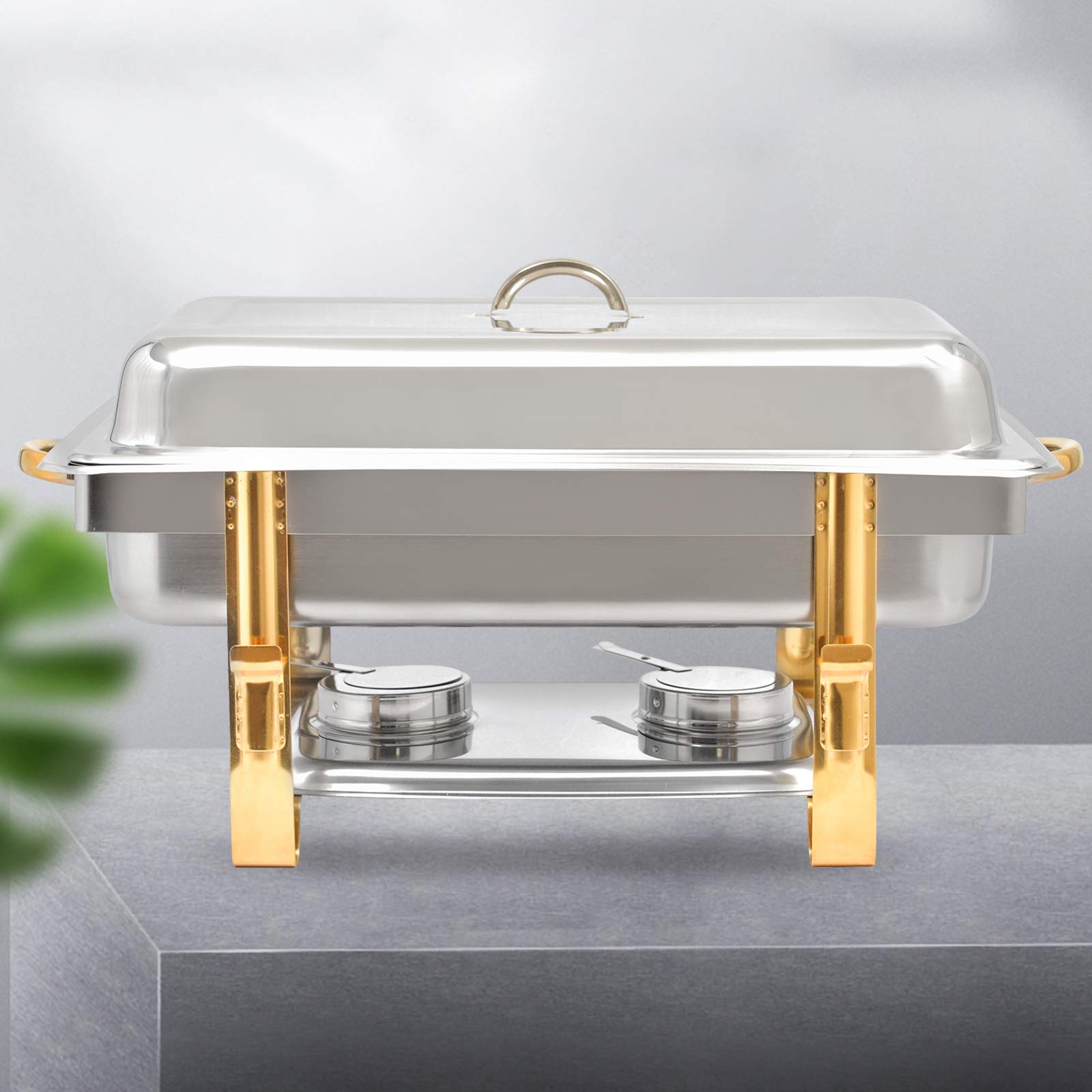 Juego de recipientes de acero inoxidable para catering, buffet y fiestas, 9 l, 1 unidad