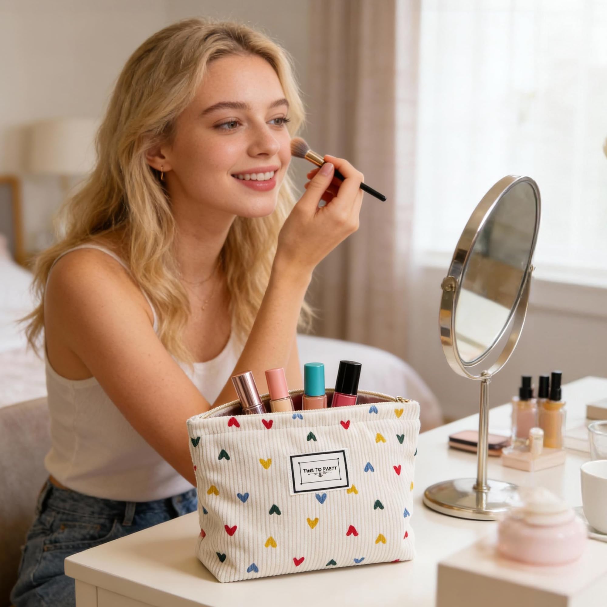 Neceser Mujer，Neceser Maquillaje，pequeño，Viaje Mujer，Bolsa Maquillaje，Makeup Bag
