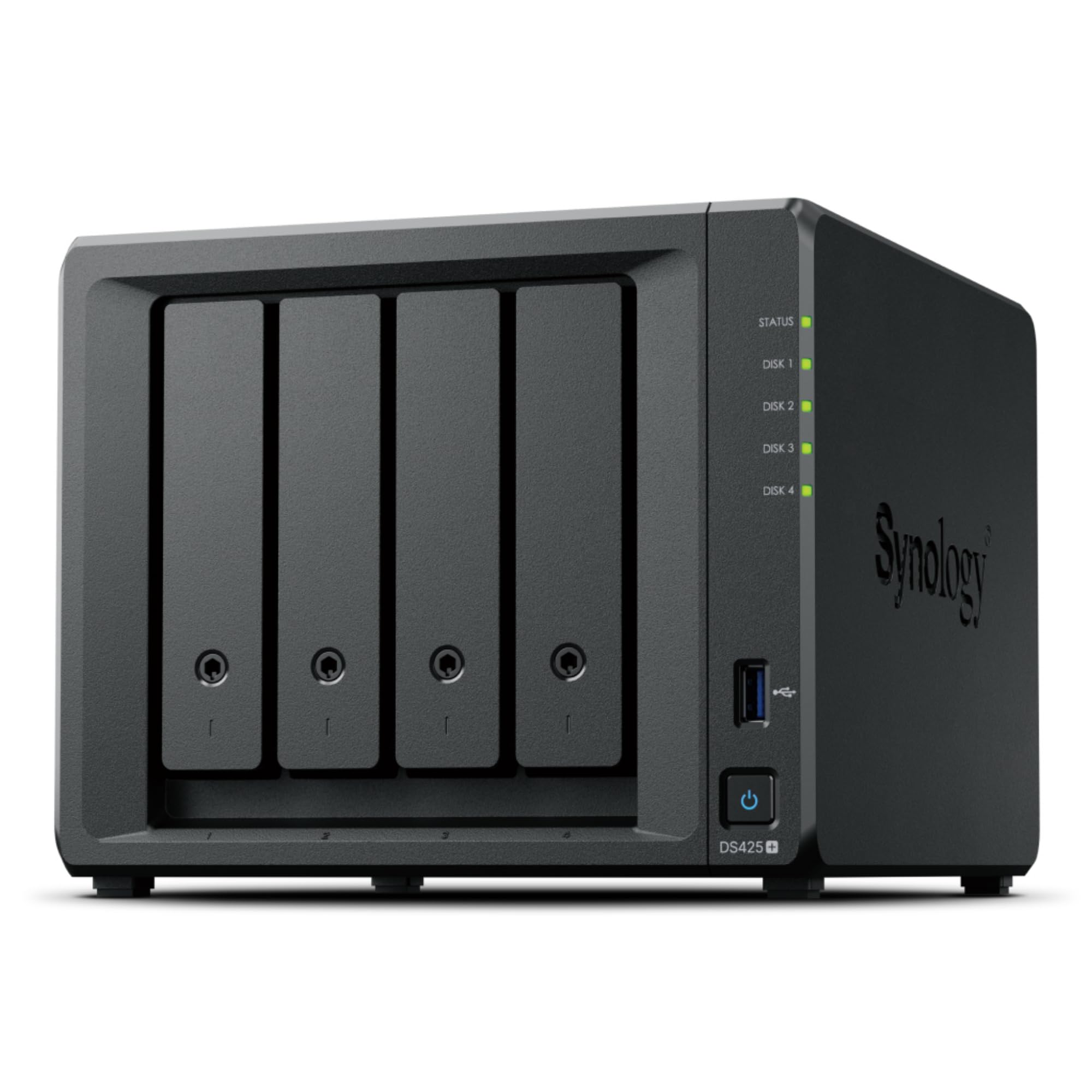 Synology DiskStation DS425+ NAS/Serveur de Stockage Intel® Celeron® J4125 2 Go DDR4 0 to - Noir