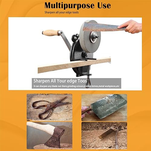 Miniatura 5 de Afiladora de cuchillos de cocina pequeña herramienta para cuchillos de cocina y herramienta de jardín, sistema de afilador de cuchillos de alta