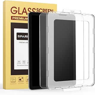 SPARIN Screen Protector for iPad Air 5th 4th Generation 10.9 inch/iPad Pro 11 inch with Auto Installation Kit - One touch Tempered Glass, Matte Glass Anti-Glare, Draw Like on Paper