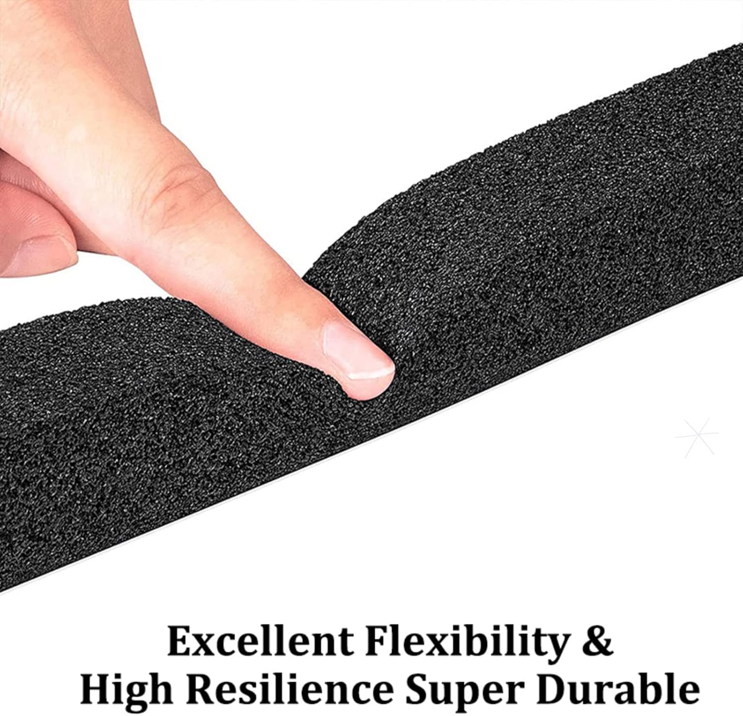 Foam Insulation Tape, Weather Stripping Door Seal Strip, Neoprene, 1/2in Wide x1/4in Thick, 13Ft Long