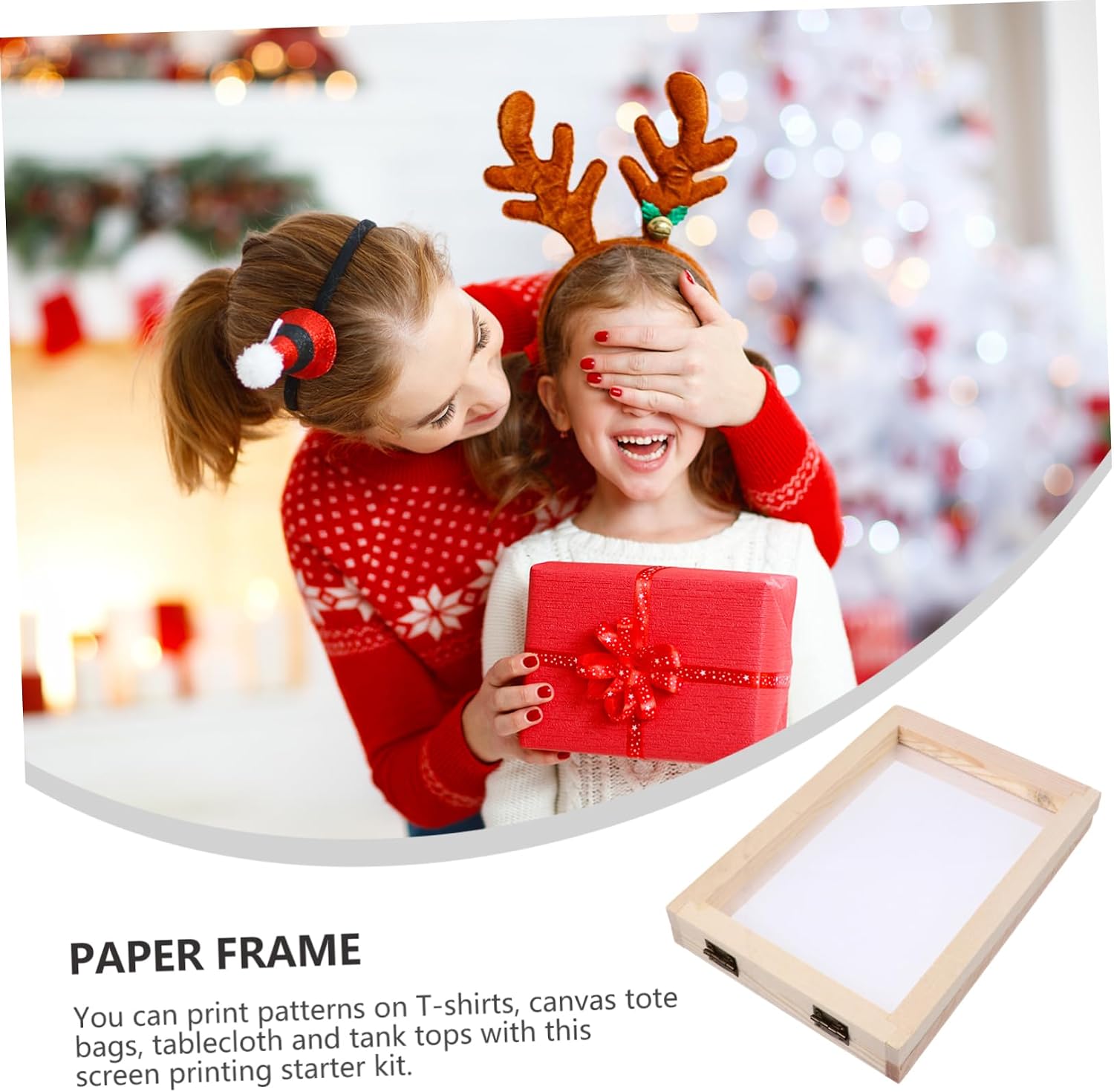 Lurrose 3pcs DIY Paper Craft Tool Dual-Sided Wooden Paper Making Frame for Boys and Girls Mould Screen Handicraft Supplies for Educational Fun