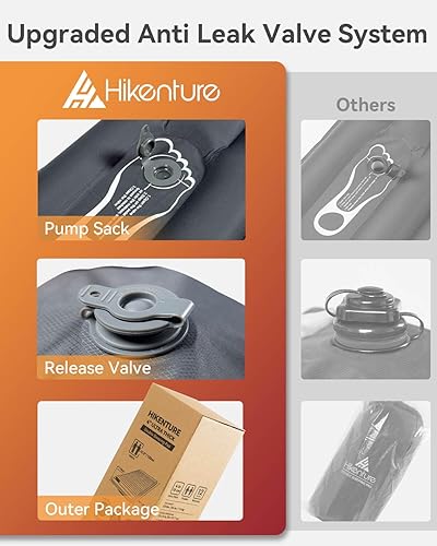 Miniatura 5 de Hikenture Colchoneta de dormir doble para campamento, colchón de campamento extra grueso de 4 pulgadas para 2 personas, colchoneta inflable y