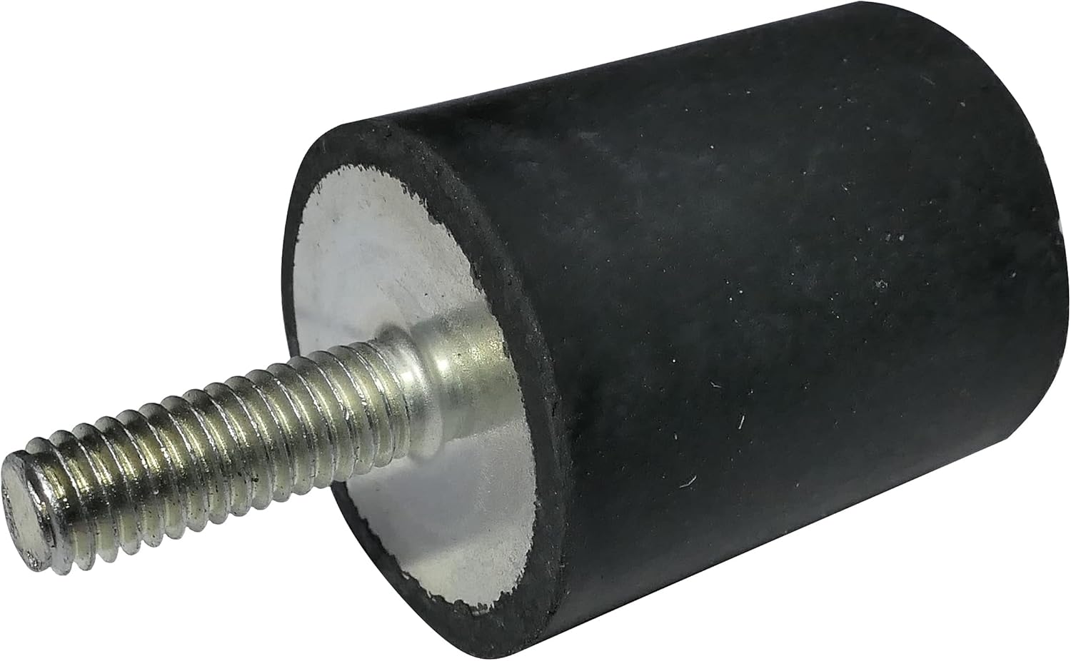 AERZETIX - C48848 - Set of 4 - Feet Pads Round Anti-Vibration Insulation - Thread M6 - Ø25mm H:30mm - Hardness Shore 55 ±5 - Rubber and Steel - Load 509N