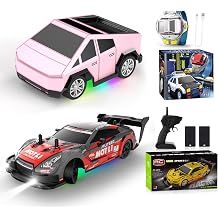 Watch Remote Control Car Toy 2.4 GHz Mini RC Cars Watch Toy with LED Lights USB Charging Wrist Controlled Small+RC Drift Car 120 Scale Remote Control Cars 2.4GHz 4WD High Speed RTR Racing Vehicle