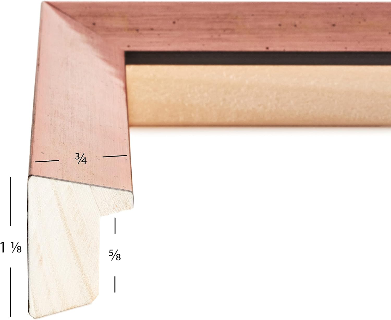 Craig Frames Milano Picture Frame, 5 x 7 Inch, Rose Gold