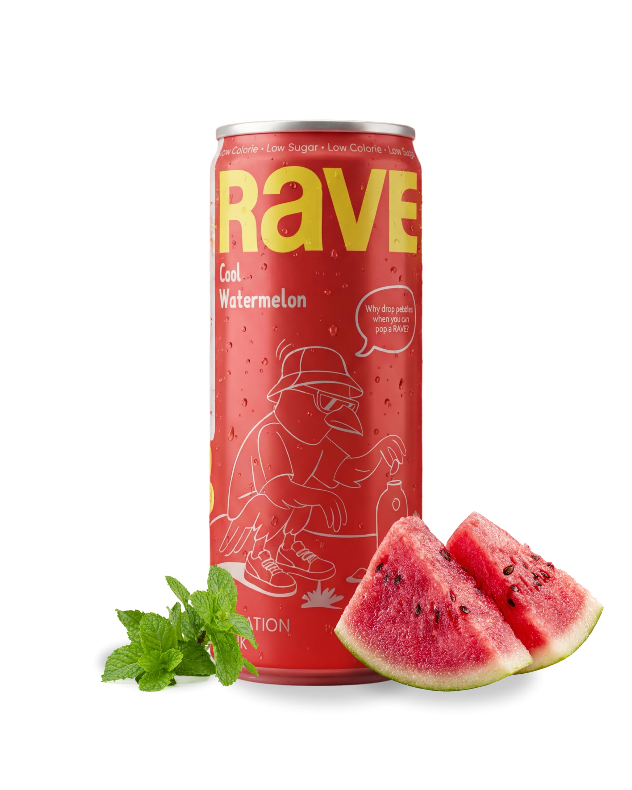 Rave Hydration Electrolyte Drink – Cool Watermelon | Electrolytes Mix | BCAA + Glutamine | Vitamins A, E, B6, B12 | Non-Carbonated | 330 ml | Pack of 6-picture-22