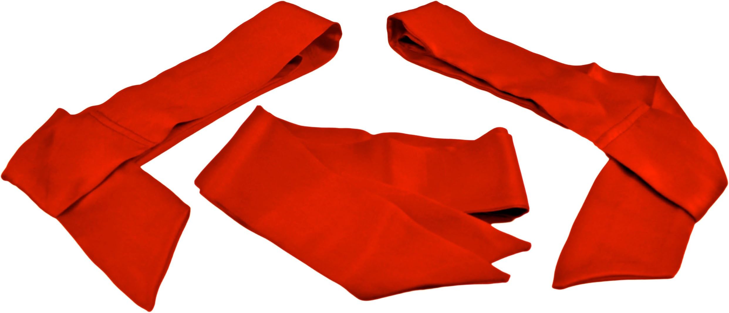 Fantasy Silk Sash Restraint Set (Set of 3) | 100% Pure Silk Scarf Restraints (Red)