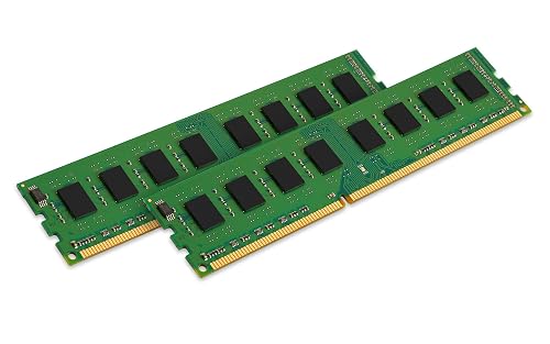 Kingston ValueRAM 8GB (2x4GB) Kit of 2 1600MT/s DDR3 Non-ECC CL11 DIMM 1Rx8 1.5V KVR16N11S8K2/8 Desktop Memory