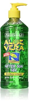 Fruit of the Earth After Sun Gel, Aloe Vera, 20 Ounce
