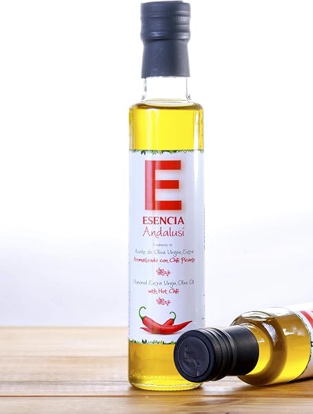 Aceite de Oliva Virgen Extra Aromatizado 250 ml. Aceite con Esencias Naturales. Producto de Jaén - (Jamón Serrano, 1 Unidad) - 4