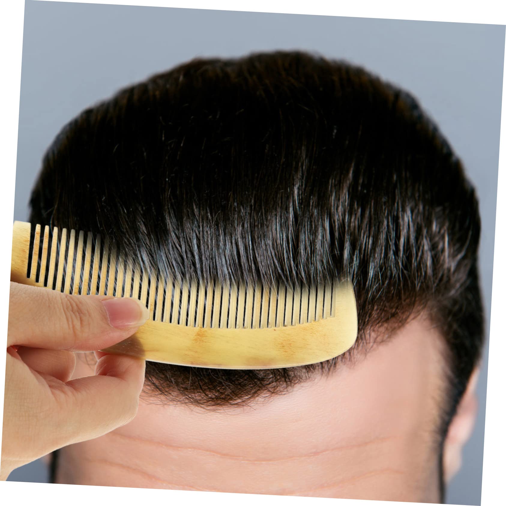 DOITOOL Pettine che Promuove la Circolazione Sanguigna per Donna in Corno Naturale Antistatico Pettine Chioma Ricci Design Raffinato e Cura Chioma Donna