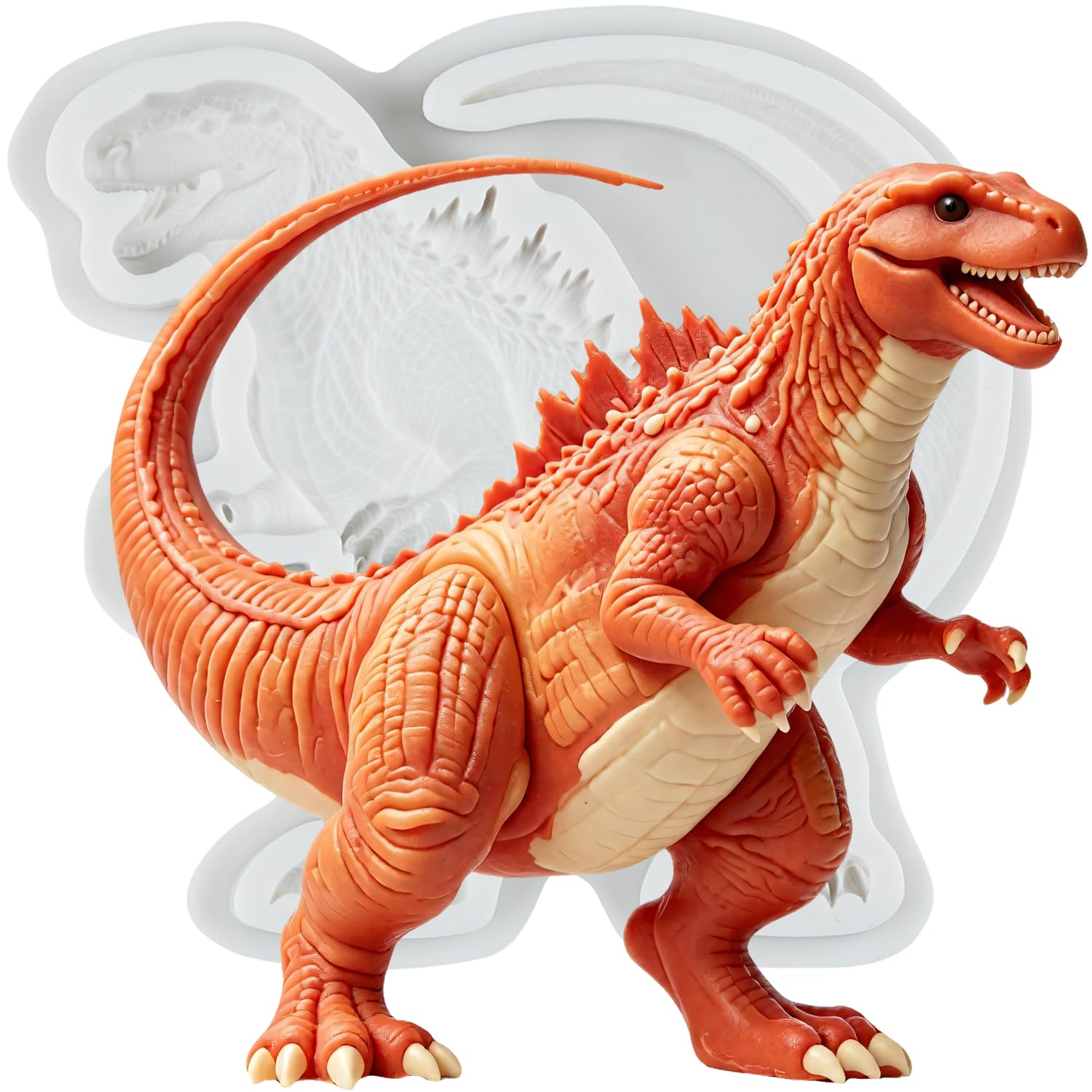 MINFEIDMS Dinosaur Silicone Mould Giant Monster Fondant Moulds