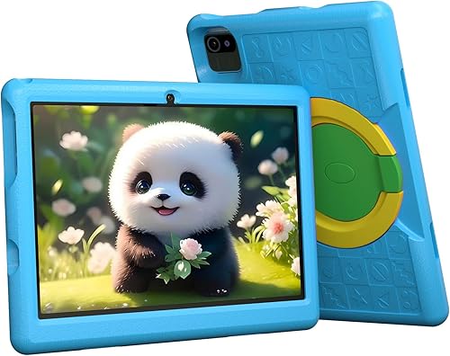 Tablet PC para niños Android 12, tableta de pantalla de 10.1 pies, 5000 mAh, cámara dual HD, Quad-Core, WiFi, control parental, funda a prueba de