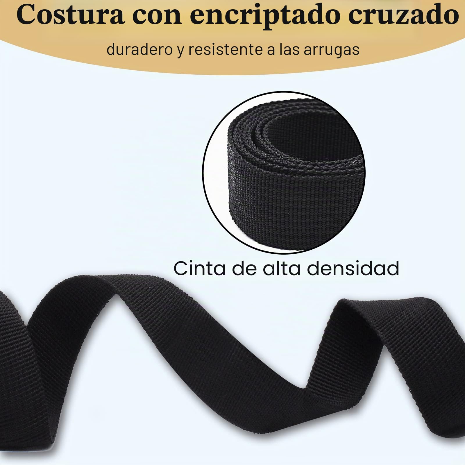 Correa Tensora 25mm x 1m Capacidad de Carga 250kg Correa de Fijación con Cierre de Abrazadera para Portabicicletas