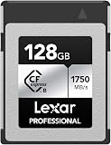Lexar Professional SILVER Series 128GB CFexpress Card, Type B CFe Card up to 1750MB/s Read, CF Card Adopt PCIe Gen3x2, CF Memory Card Compatible with DSLR, Backward with XQD Camera (LCXEXSL128G-RNENG) - 1