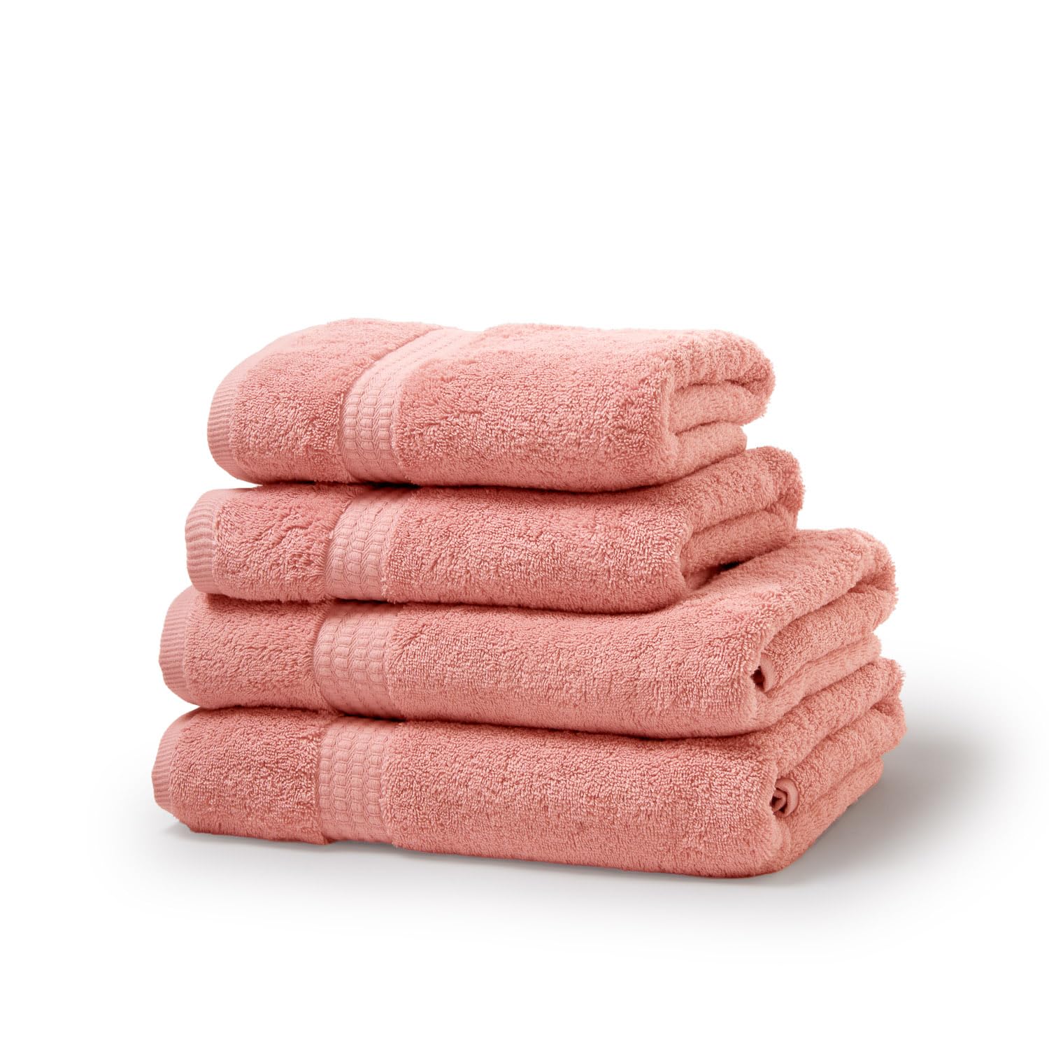 TRAMAS+ Pack 4 Toallas 100% Algodón 700 gr, Lavabo y Ducha