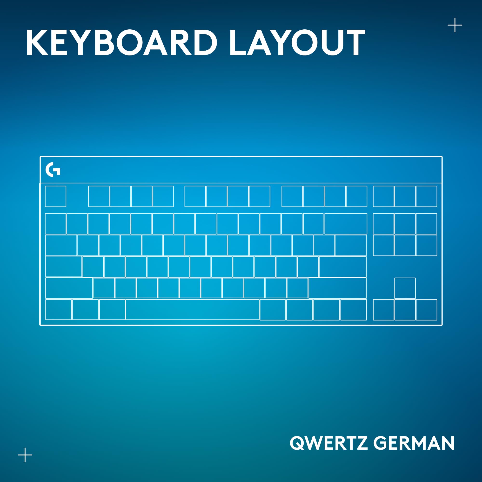 Logitech G G915 X Przeznaczona do gier przewodowa klawiatura, QWERTZ układ niemiecki, Tactile - Czarny