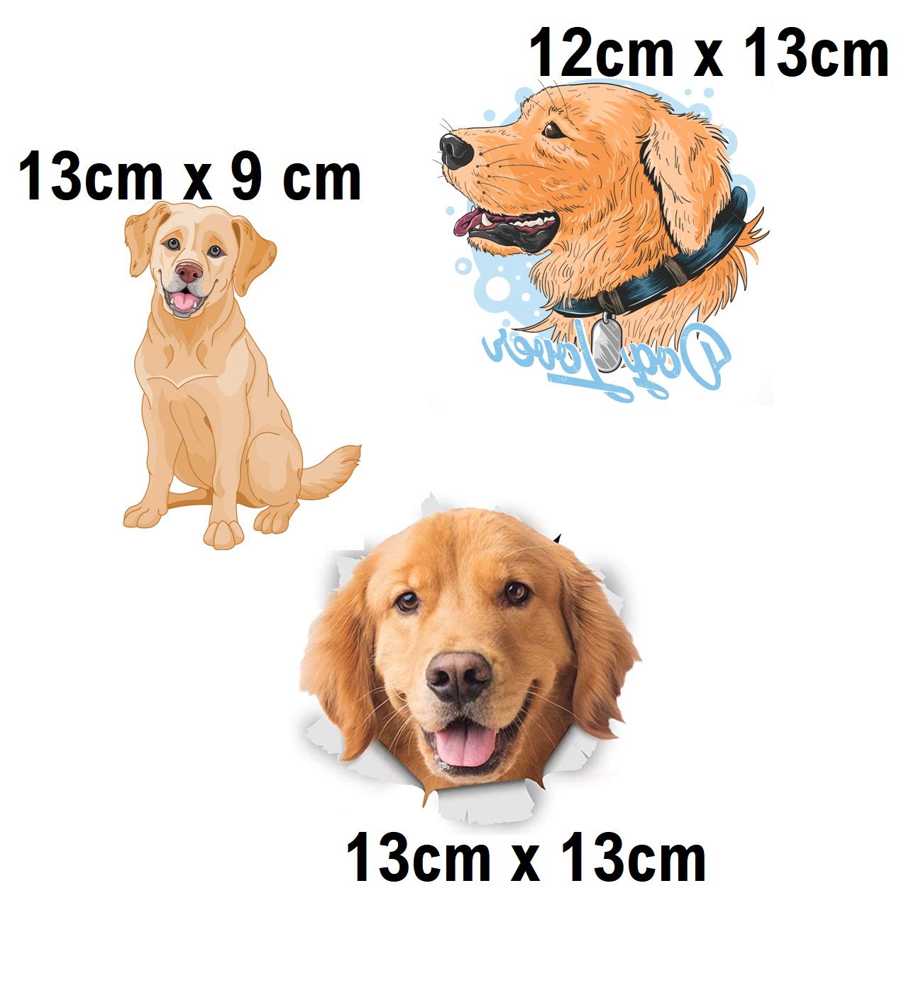 Golden Retriever Collection (Golden Labrador Iron on Transfer Sheet)
