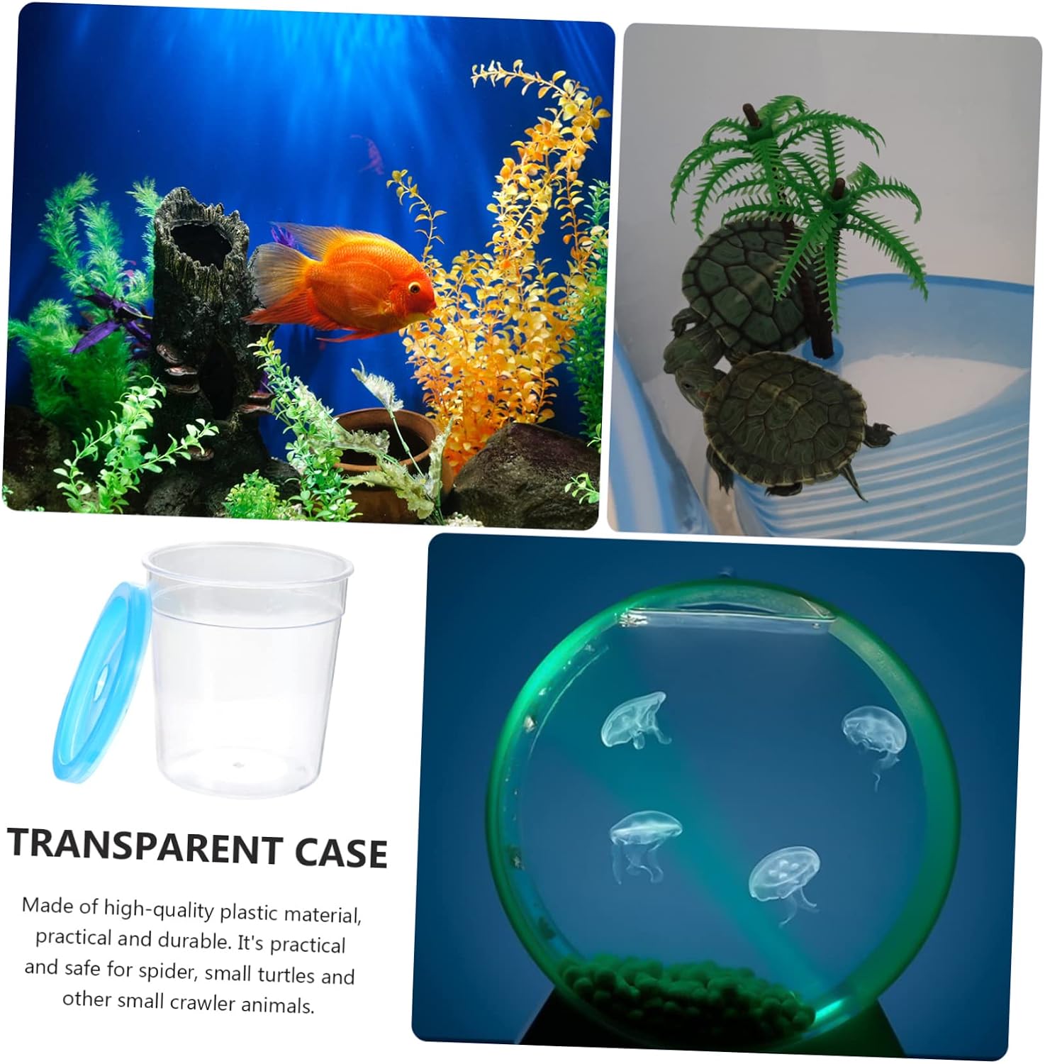 Container Box Unique with Cover Breeding Design Plastic Feeding Reptile image 4
