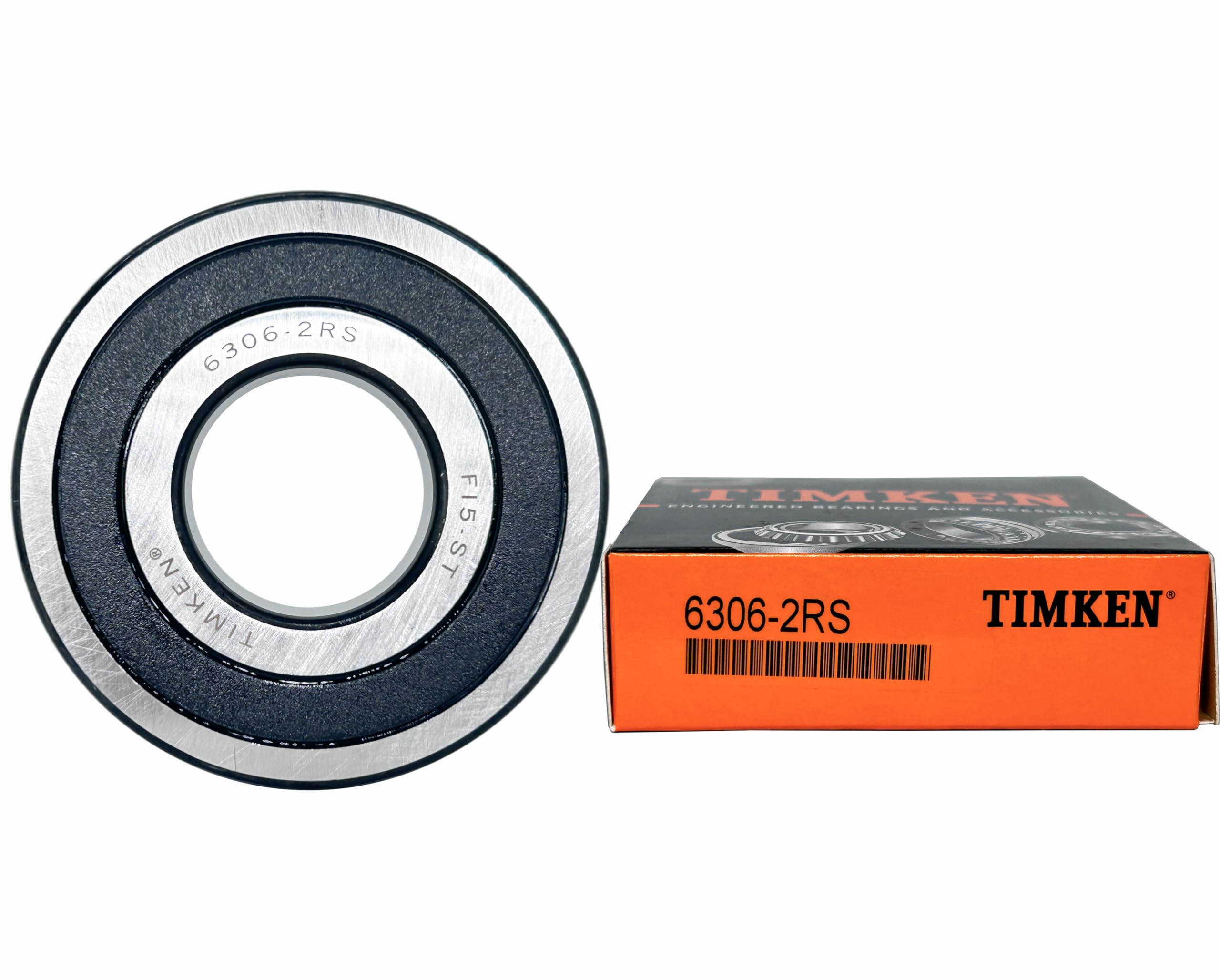 TIMKEN 6306-2RS 2PACK 30x72x19mm,Double Rubber Seal Bearings,Pre