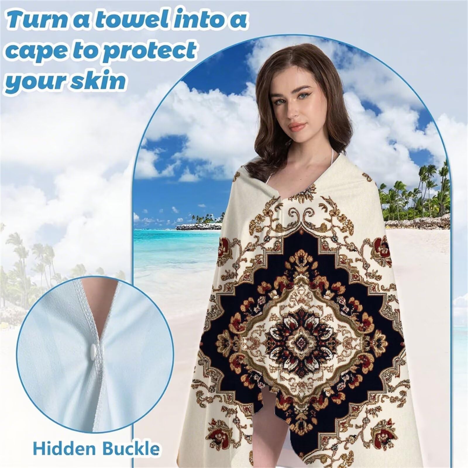 Serviette de Plage XXL 220x100 cm Anti Sable et Séchage Rapide Microfibre Drap de Plage Serviette de Bain Grande Taille Drap de Bain pour Homme Femme Voyages Natation Camping Pique Nique Brun S-620