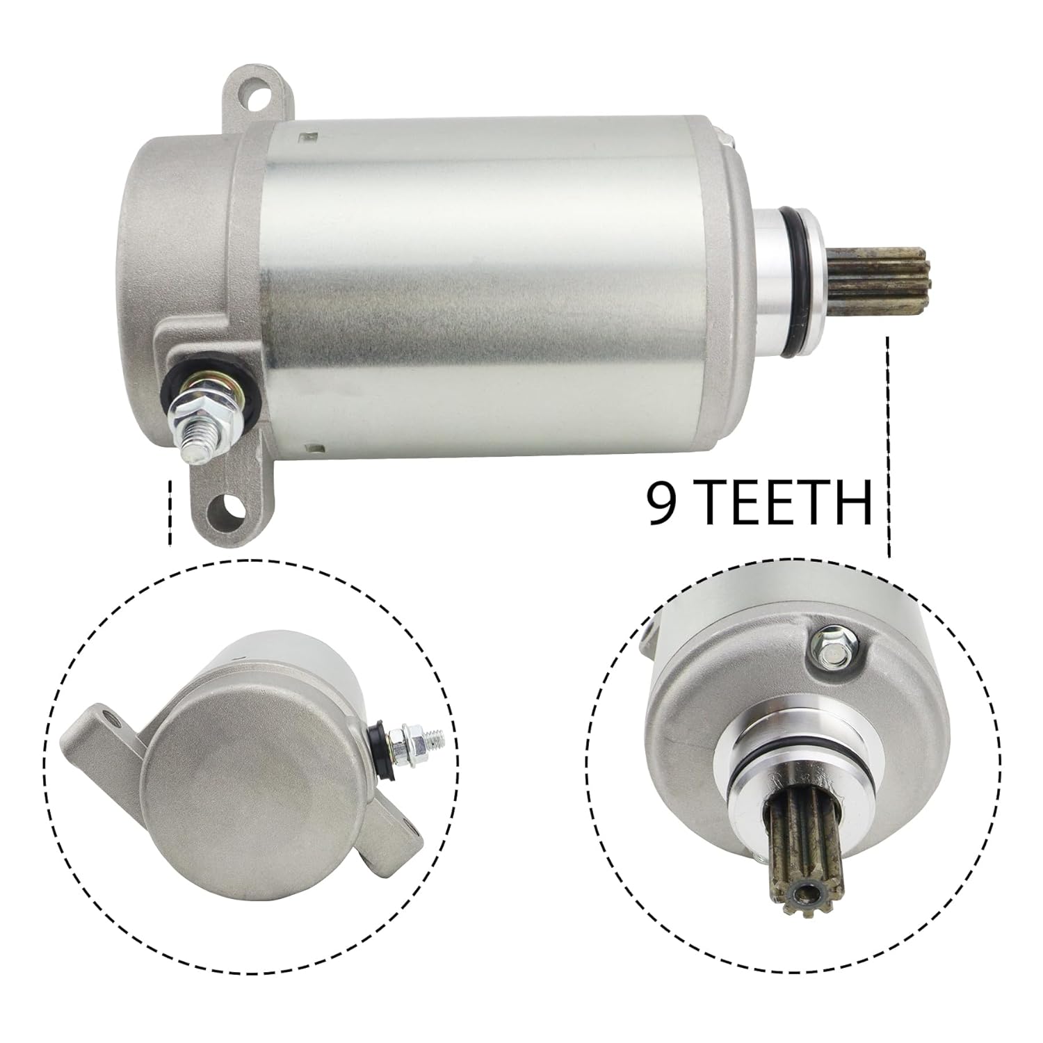 Starter w/Relay & Ignition Switch for Yamaha Big Bear 400 2002-2008 2WD 4WD YFM400 YFM40 All Models, 4KB-81890-00-00, 2002 2003 2004 2005 2006 2007 2008 Big Bear 400 Starter for Big Bear 400