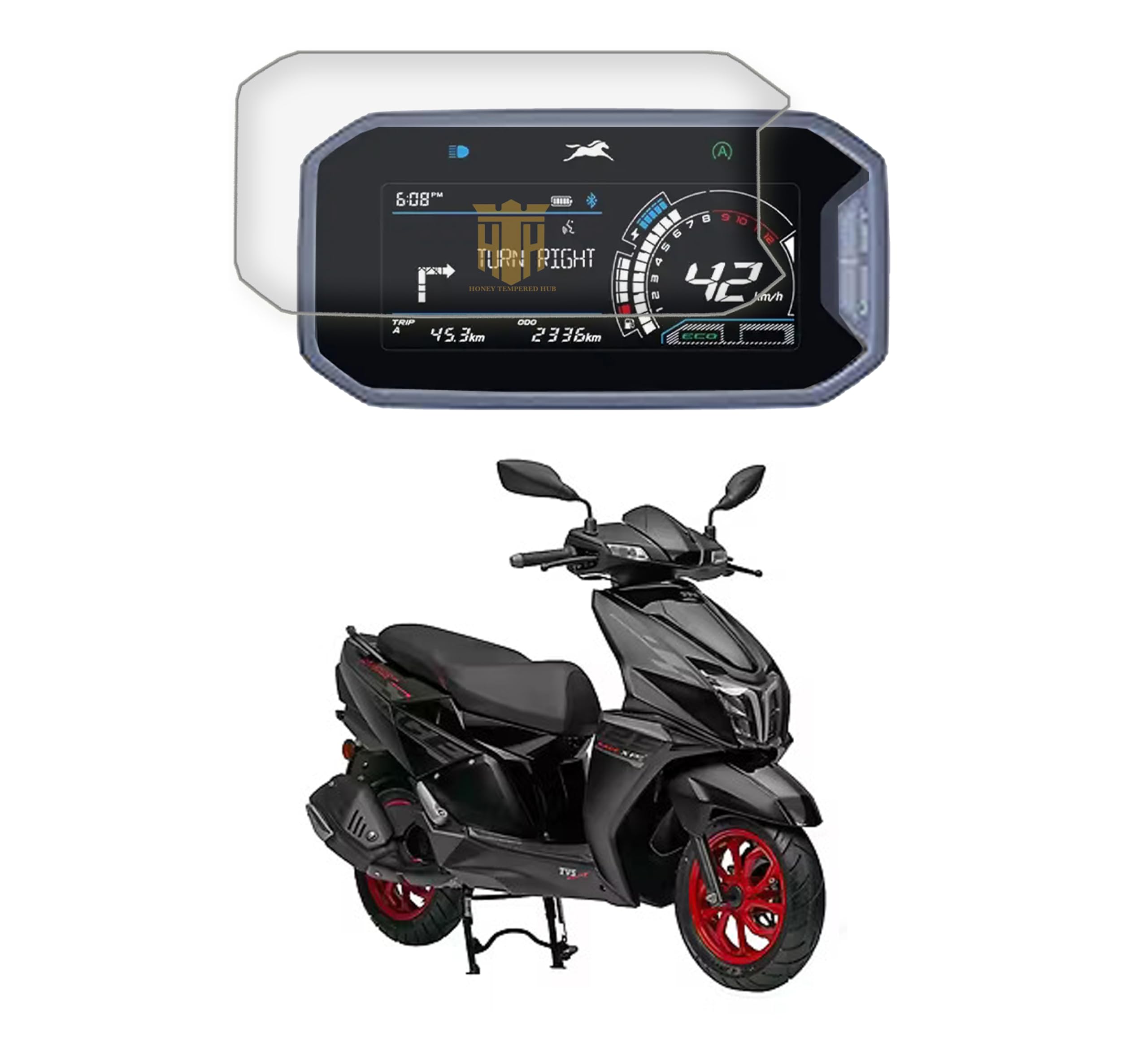 SCREEN GUARD FOR NEW TVS NTORQ 125 RACE XP (2025-2026) TFT Digital Display Protector 2025 Bike / ntorqracexp1252025Display Accessories Protector /Scratch Resistant / Water Resistant / [Not Tempered Glass]-image-21