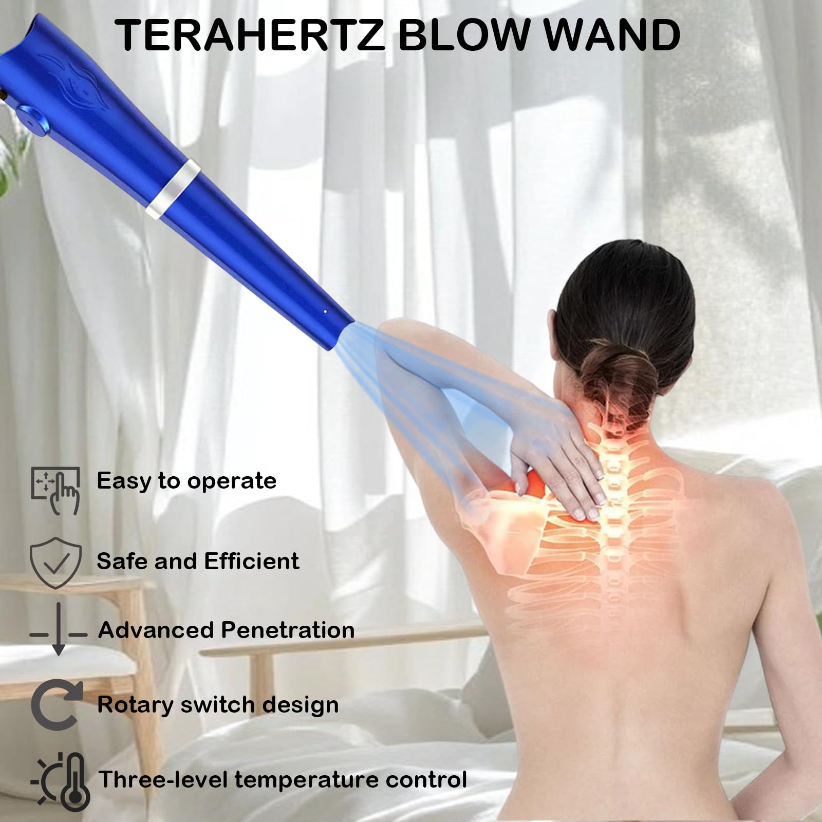 Iteracare Terahertz Wand, Frequency Therapy Device Portable High