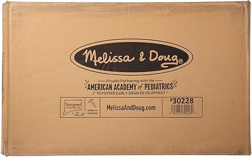 Miniatura 3 de Melissa  Doug Baúl de madera resistente para juguetes 45 pies cúbicos de espacio para guardar fácil de armar gris estupendo regalo para niñas y