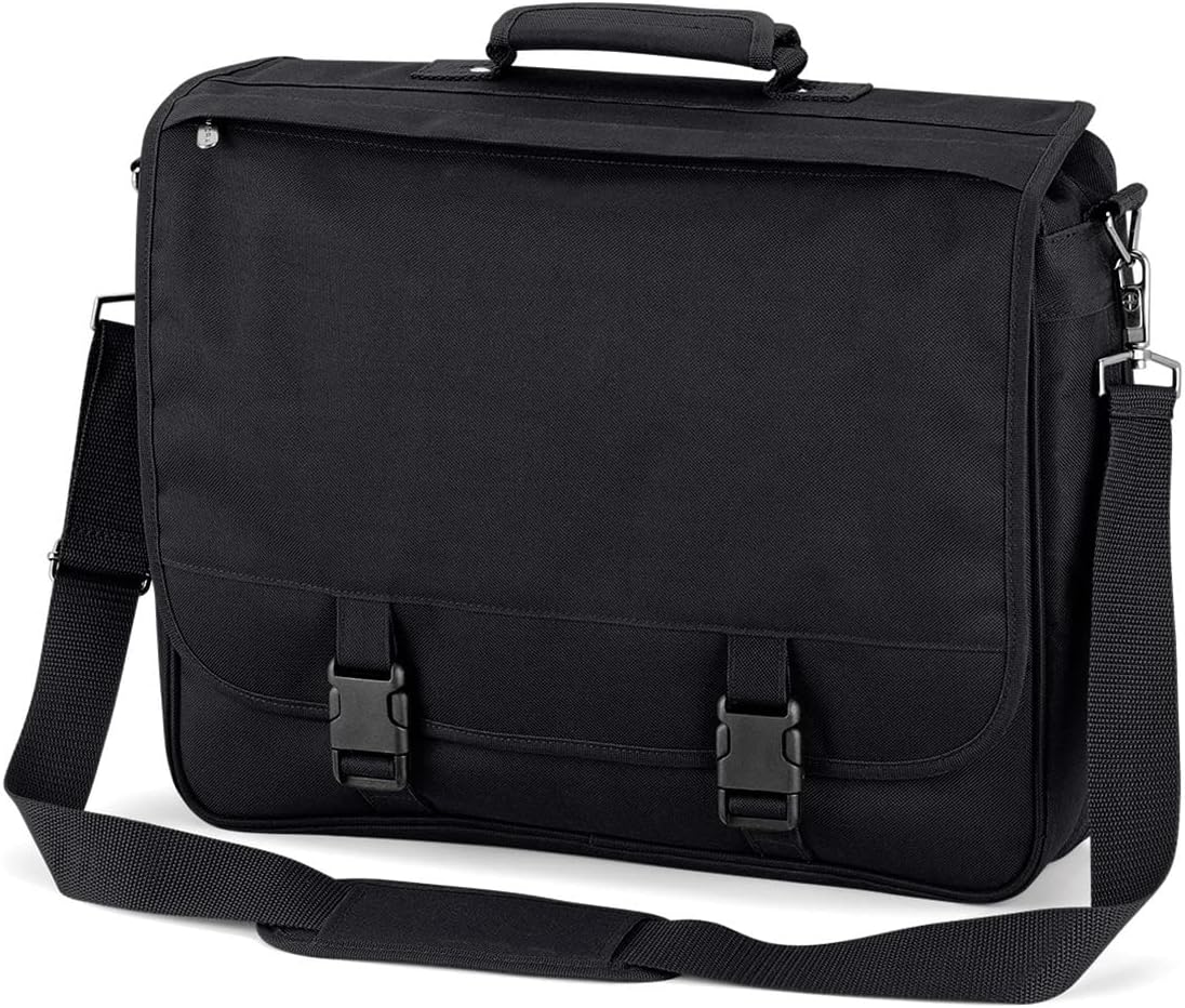 Quadra Portfolio Expandable Briefcase - Navy or Black / 41 x 34 x 10cm