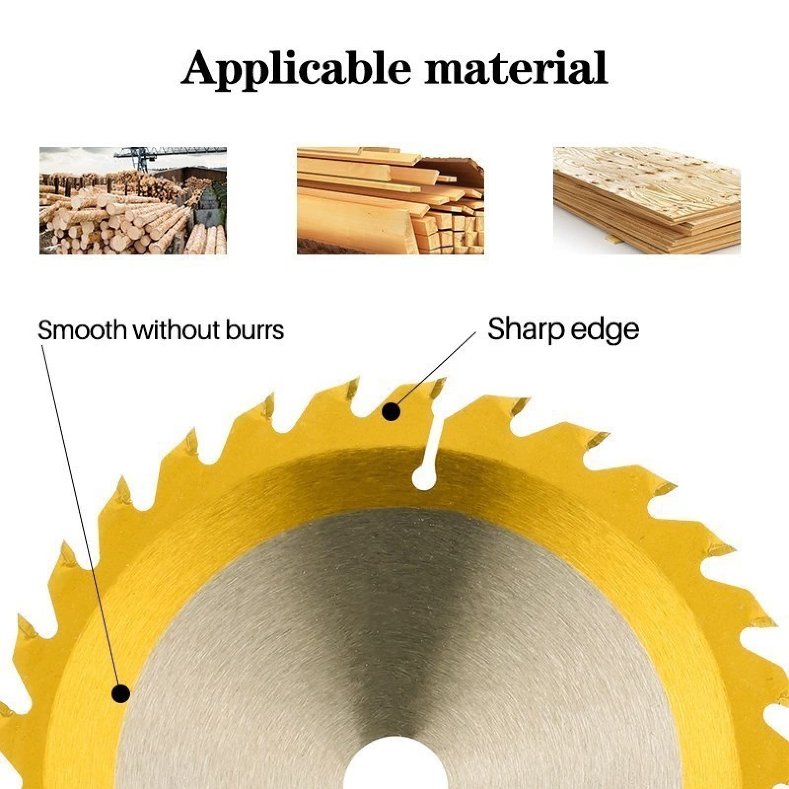 230-300mm Lama Per Sega Per Legno Con Rivestimento In Stagno TCT Lama Per Sega Circolare Con Punta In Metallo Duro Disco Da Taglio Per Legno Per Legno Plastica Acrilico,255 X 25,4 X 28 Denti