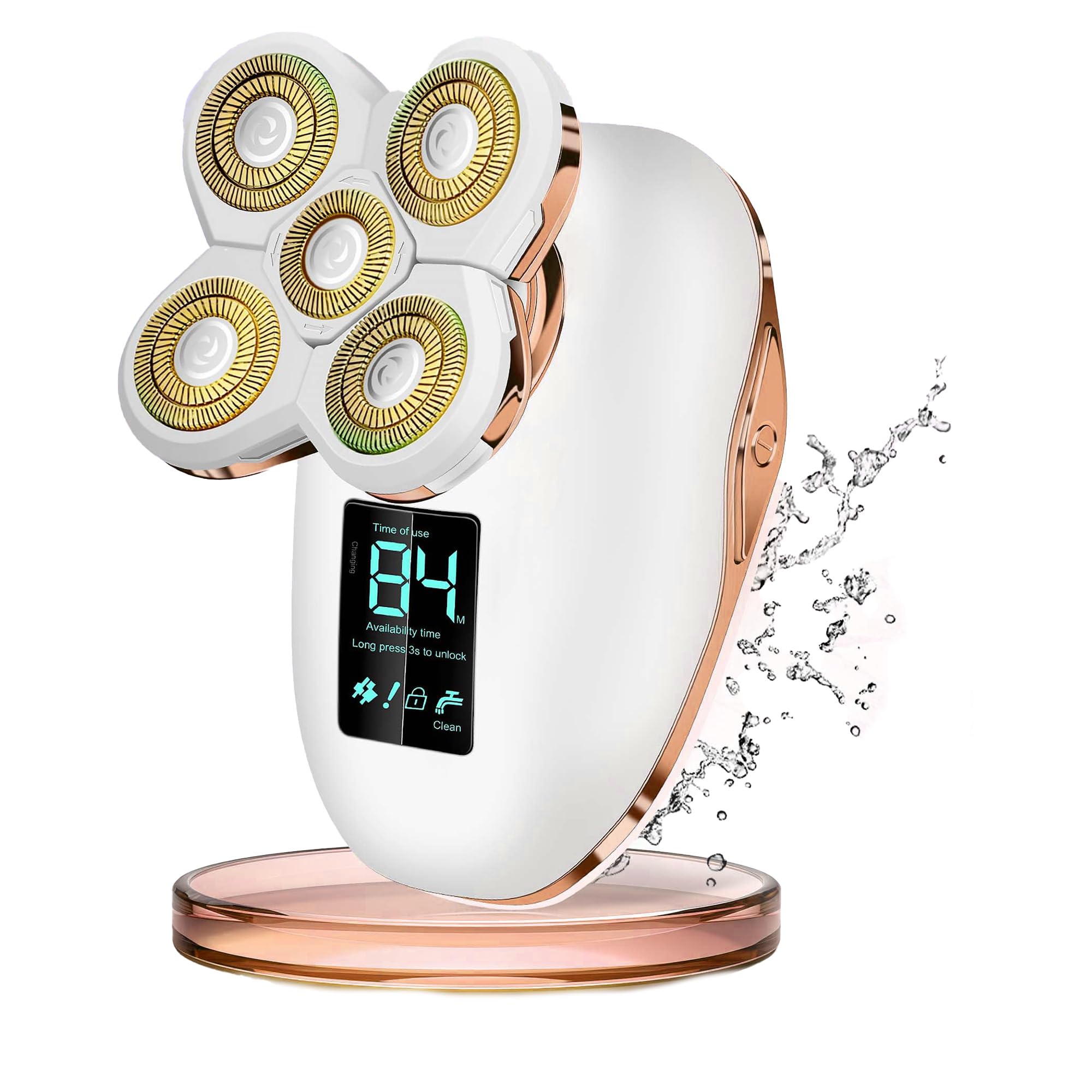 Electric Razors for Women Legs Travel : Rechargeable Waterproof Razor Trimmer for Womens - Dry Wet Electric Shaver for Women - Pro Portable Personal Body Shaver