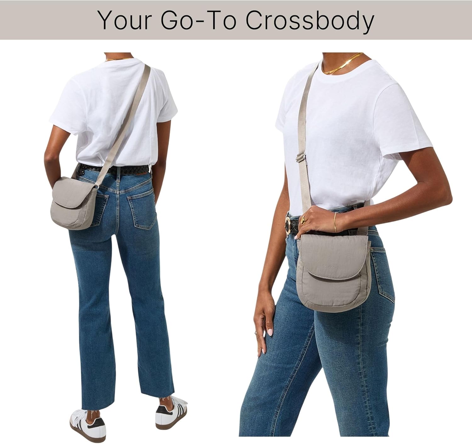 Baggallini Swift Flap Mini Crossbody - 6.3"x7" Lightweight Small Travel Purse with Crossbody Strap and RFID - Image 4