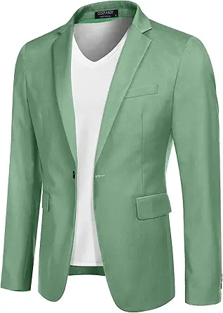 COOFANDY Mens Sport Coat Casual Blazer One Button Business Suit Jacket